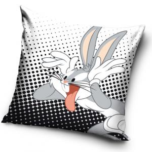 Obliečka na vankúšik Králik Bugs Bunny , Barva - Bielo-čierna , Rozměr textilu - 40x40