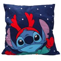 Povlak na polštářek Lilo a Stitch malý Sobík , Barva - Tmavo modrá , Rozměr textilu - 40x40