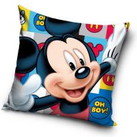 Obliečka na vankúšik Mickey Mouse Oh Boy , Barva - Modrá , Rozměr textilu - 40x40