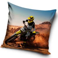 Obliečka na vankúšik Motocross v púšti , Barva - Barevná , Rozměr textilu - 40x40