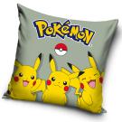 Povlak na polštářek Pokémon Pika Pika Pikachu , Barva - Šedá , Rozměr textilu - 40x40