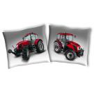 Povlak na vankúšik Traktor Zetor 1 , Barva - Bielo-červená , Rozměr textilu - 35x35