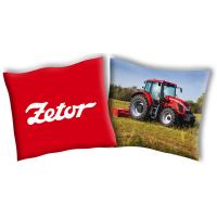 Povlak na vankúšik Traktor Zetor 4 , Barva - Červená , Rozměr textilu - 40x40