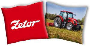 Povlak na vankúšik Traktor Zetor 4 , Barva - Červená , Rozměr textilu - 40x40