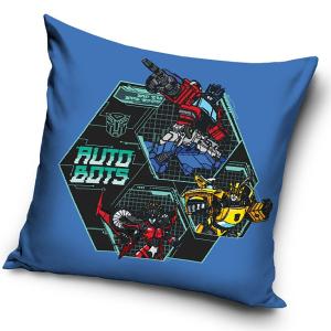 Obliečka na vankúšik Transformers Autoboti , Barva - Modrá , Rozměr textilu - 40x40