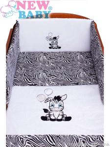 Obliečky 3-dielne New Baby Zebra , Barva - Bielo-čierna , Rozměr textilu - 100x135