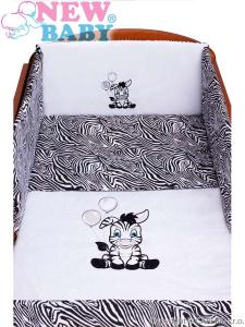 Obliečky 3-dielne New Baby Zebra , Barva - Bielo-čierna , Rozměr textilu - 100x135
