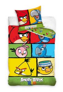 Obliečky Angry Birds Rio kocky , Rozměr textilu - 140x200