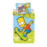 Obliečky Bart Simpson skate , Barva - Modro-zelená , Rozměr textilu - 140x200