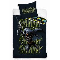 obliečky Batman Temný Rytier , Barva - Černo-žlutá , Rozměr textilu - 140x200