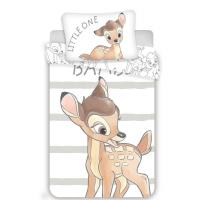 Obliečky do postieľky Bambi stripe baby , Barva - Bílo-hnědá , Rozměr textilu - 100x135