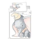 Obliečky do postieľky Dumbo Grey baby , Barva - Biela , Rozměr textilu - 100x135
