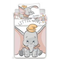Obliečky do postieľky Dumbo stripe baby , Barva - Bílo-šedá , Rozměr textilu - 100x135
