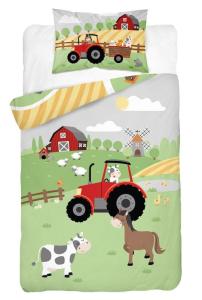 Obliečky do postieľky Farma red , Barva - Barevná , Rozměr textilu - 100x135
