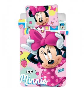 Obliečky do postieľky Minnie sweet baby , Barva - Ružová , Rozměr textilu - 100x135