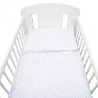 Obliečky do postieľky New Baby , Barva - Bílo-šedá , Rozměr textilu - 100x135