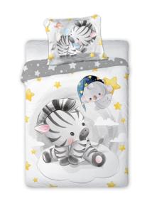 Obliečky do postieľky Zebra , Barva - Šedá , Rozměr textilu - 100x135
