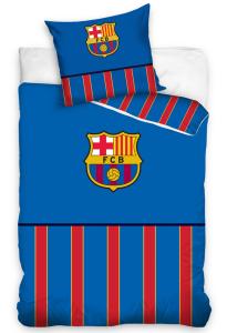 Obliečky FC Barcelona Half of Stripes , Barva - Modrá , Rozměr textilu - 140x200