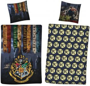 Obliečky Harry Potter , Barva - Tmavo modrá , Rozměr textilu - 140x200