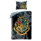 Obliečky Harry Potter , Barva - Antracitová , Rozměr textilu - 140x200
