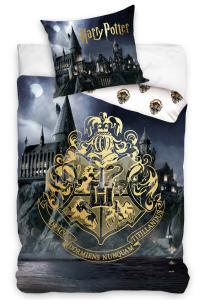 Obliečky Harry Potter Cesta do Rokfortu , Barva - Antracitová , Rozměr textilu - 140x200