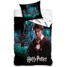 Obliečky Harry Potter Kúzelné Rokfort , Barva - Černo-zelená , Rozměr textilu - 140x200