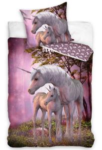 Povlečení Jednorožec Bájný Krasavec , Barva - Fialová , Rozměr textilu - 140x200