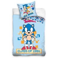 obliečky Ježko Sonic Class Of 1991 , Barva - Světlo modrá , Rozměr textilu - 140x200