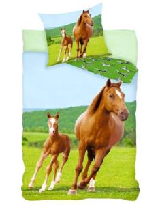 Obliečky Kone , Barva - Zelená