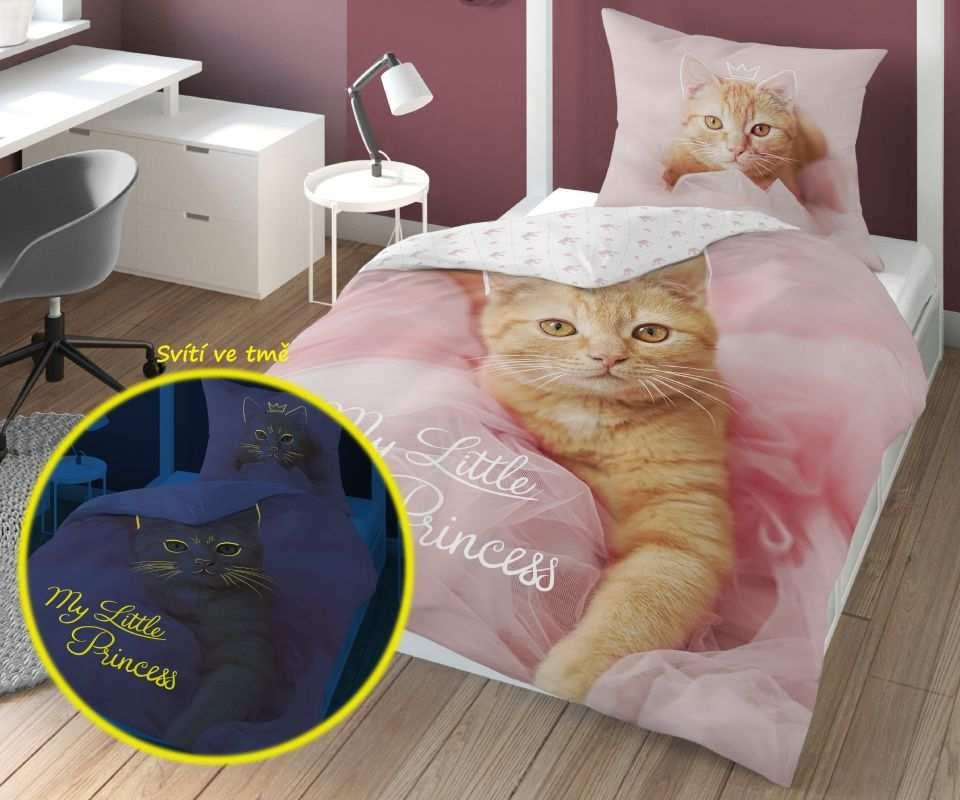Obliečky Mačiatko Little Princess svietiace