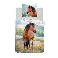 Obliečky kôň v stepi , Barva - Barevná , Rozměr textilu - 140x200