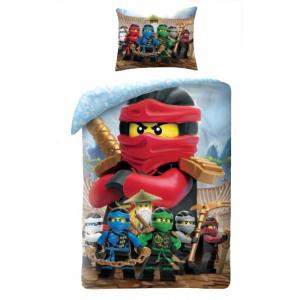Obliečky Lego Ninjago group , Barva - Červená , Rozměr textilu - 140x200