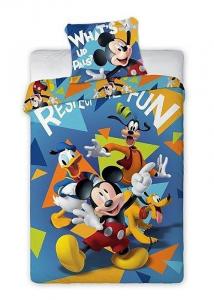 Povlečení Mickey fun , Rozměr textilu - 140x200 , Barva - Modrá