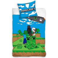 obliečky Minecraft Mob Monsters , Barva - Modro-zelená , Rozměr textilu - 140x200