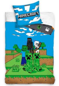 obliečky Minecraft Mob Monsters , Barva - Modro-zelená , Rozměr textilu - 140x200