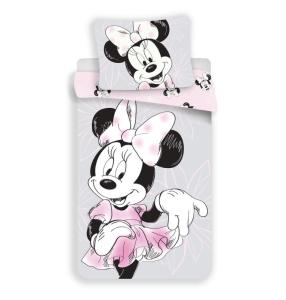 Obliečky Minnie Beautiful , Barva - Svetlo šedá , Rozměr textilu - 140x200