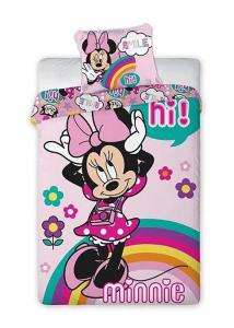 Povlečení Minnie duha , Rozměr textilu - 140x200 , Barva - Ružová