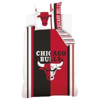 obliečky NBA Chicago Bulls , Barva - Černo-červená , Rozměr textilu - 140x200