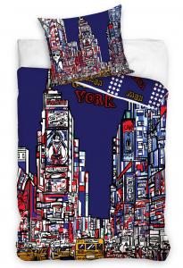 Obliečky New York Times Square , Rozměr textilu - 140x200