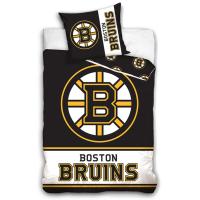 obliečky NHL Boston Bruins mikroplyš , Barva - Černo-žlutá , Rozměr textilu - 140x200
