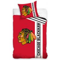 Obliečky NHL Chicago Blackhawks Belt , Barva - Červená , Rozměr textilu - 140x200