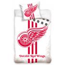 Obliečky NHL Detroit Red Wings White , Barva - Biela , Rozměr textilu - 140x200