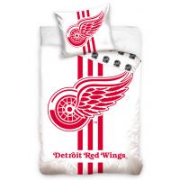 Obliečky NHL Detroit Red Wings White , Barva - Biela , Rozměr textilu - 140x200