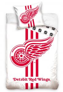 Obliečky NHL Detroit Red Wings White , Barva - Biela , Rozměr textilu - 140x200