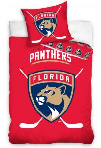 Obliečky NHL Florida Panthers - svietiace , Barva - Červená , Rozměr textilu - 140x200