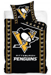Obliečky NHL Pittsburgh Penguins Stripes , Rozměr textilu - 140x200