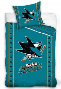 Obliečky NHL San Jose Sharks Stripes , Rozměr textilu - 140x200