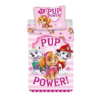 Obliečky Paw Patrol Power , Barva - Svetlo ružová , Rozměr textilu - 140x200