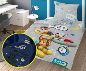 Povlečení Paw Patrol sleep svítící , Rozměr textilu - 140x200