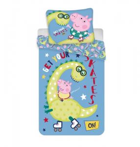 Obliečky Peppa Pig Dino , Barva - Modrá , Rozměr textilu - 140x200